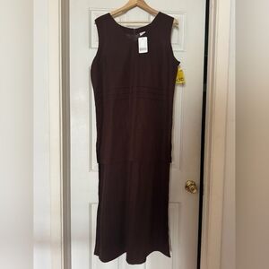 Brown Sleeveless Dress